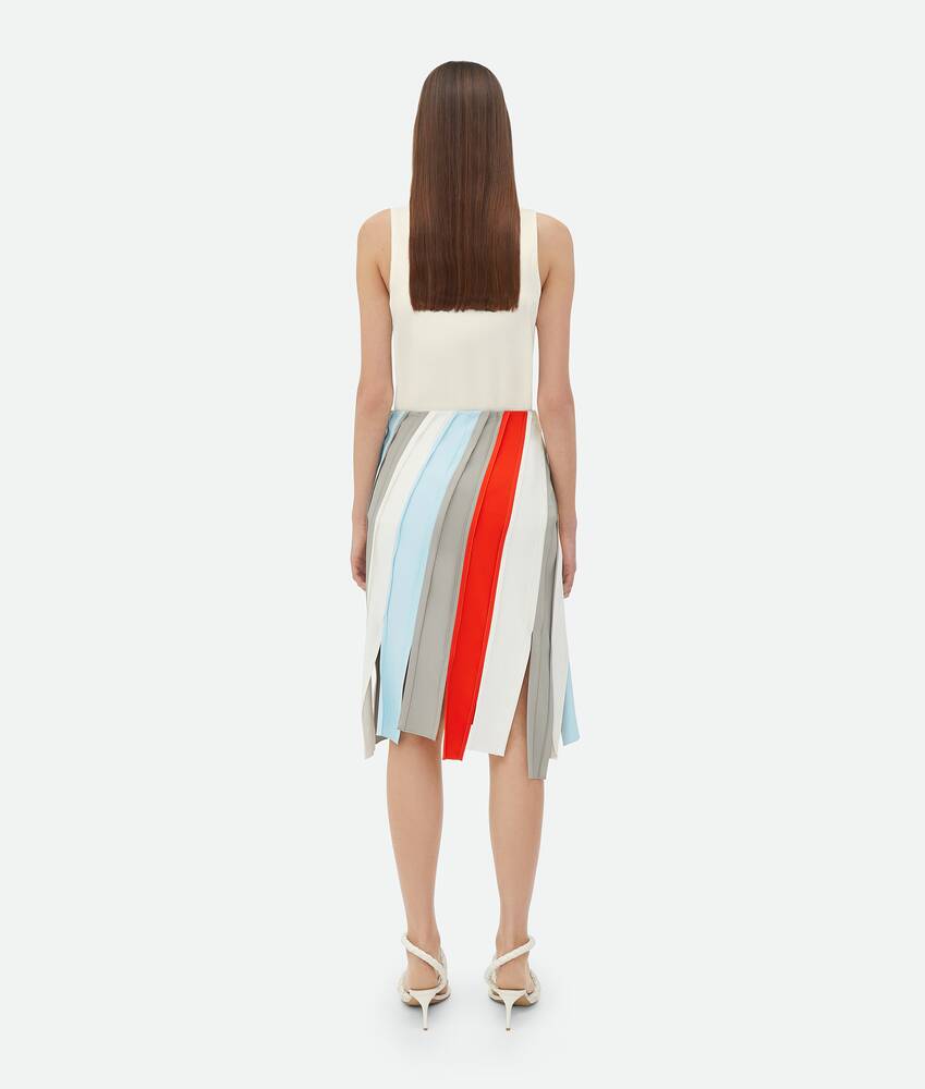 Display a large version of the product image 3 - Fluid Viscose Stripe Skirt