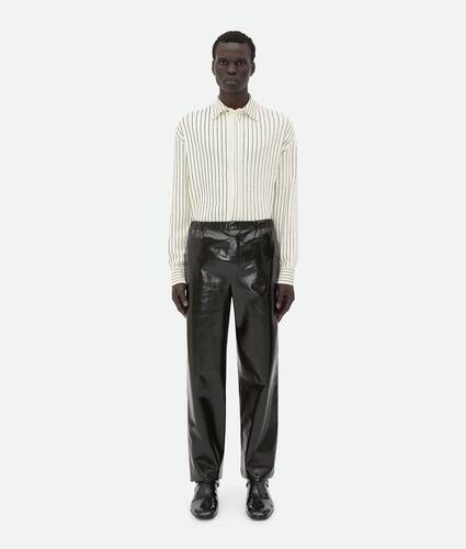 Shiny Leather Elasticated Trousers