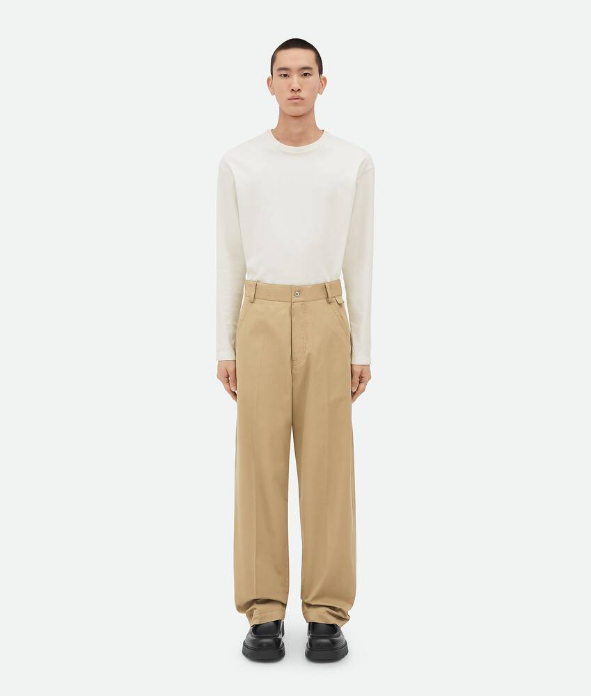 Display a large version of the product image 1 - Light Cotton Twill Cargo Trousers