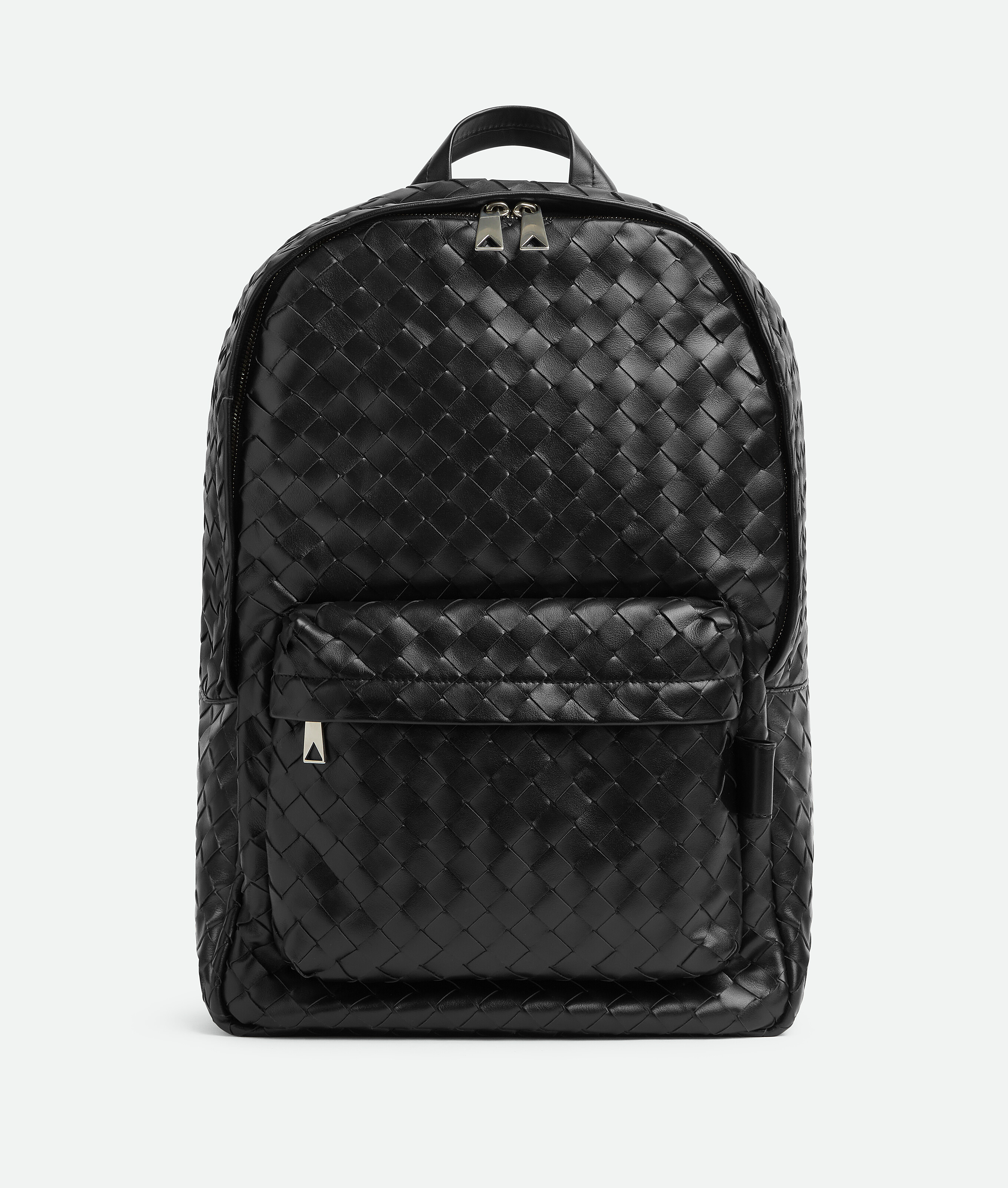 Bottega Veneta Medium Intrecciato Backpack In Black