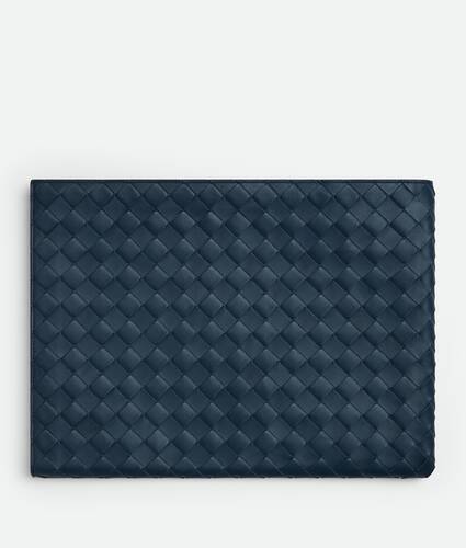 Intrecciato Half Zip Pouch
