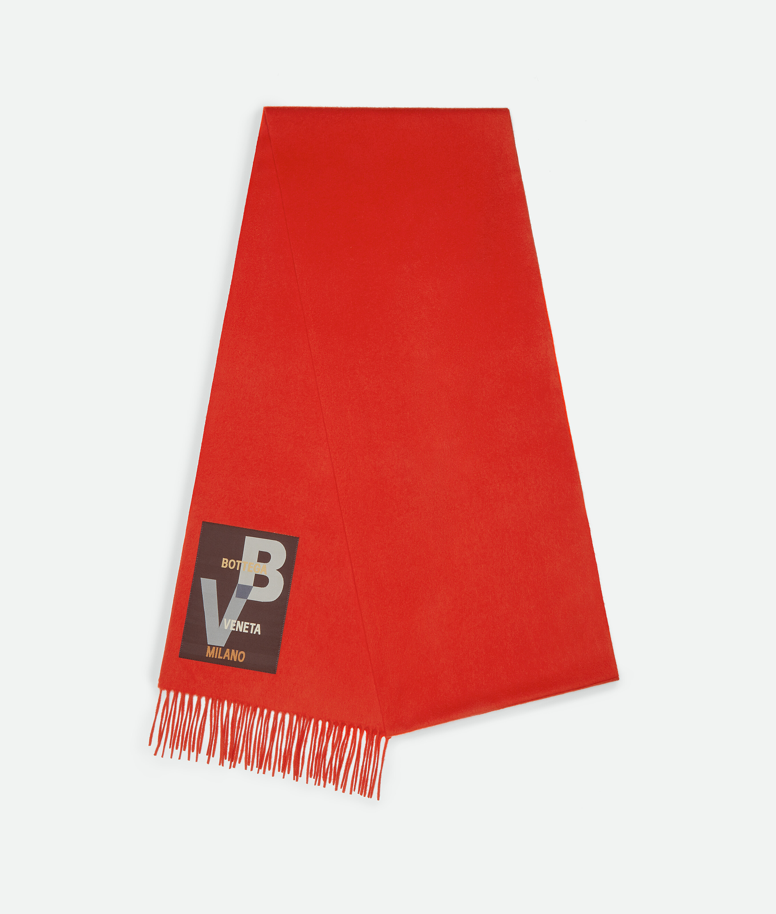 Bottega Veneta Large Cashmere Scarf - Lava - ManWool