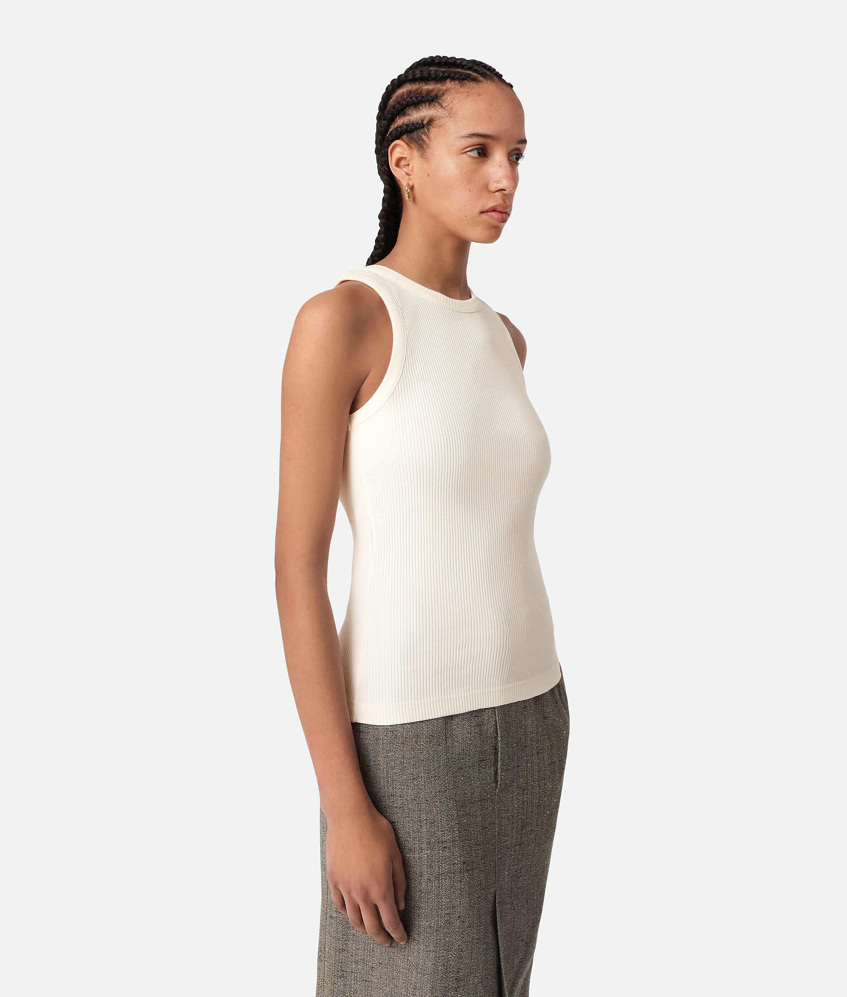 Bottega Veneta Tanktop Aus Geripptem Baumwolljersey
