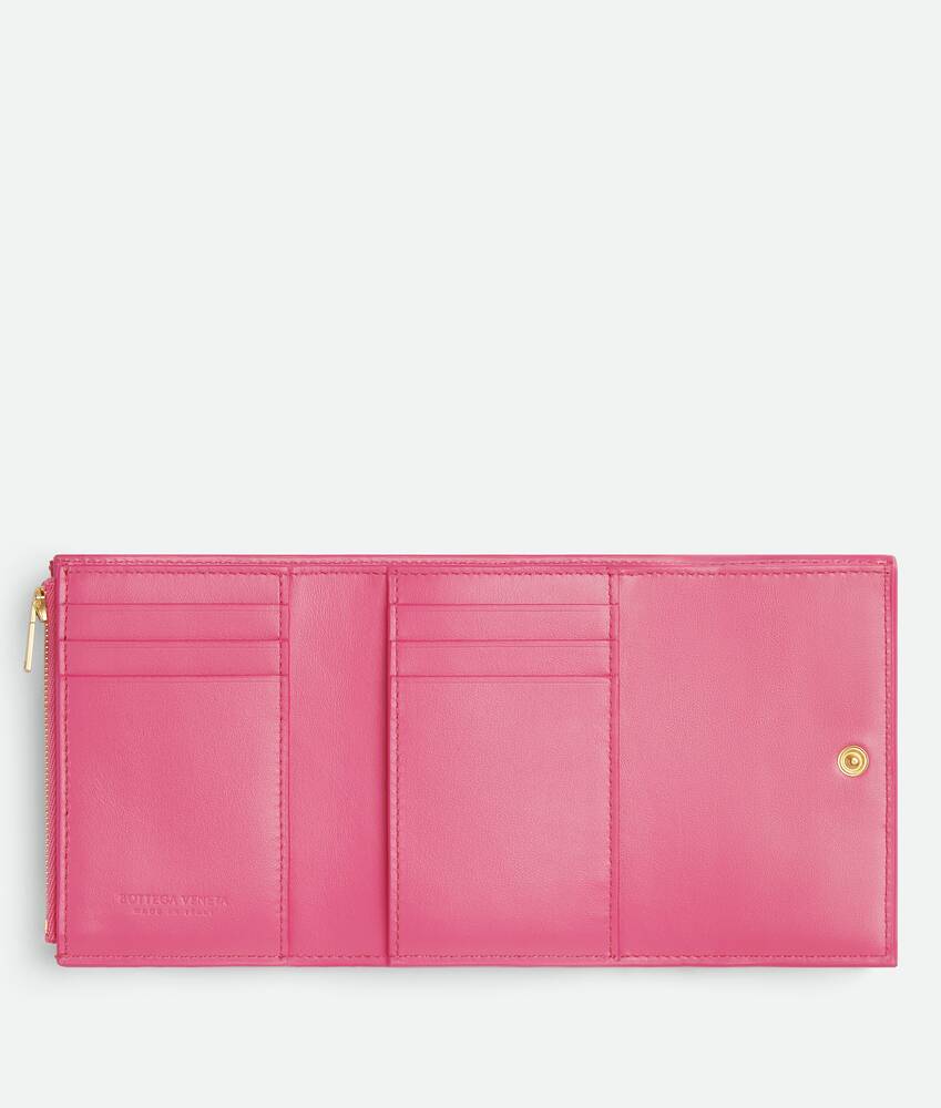 Prada Large Saffiano Zip-Around Wallet Pink