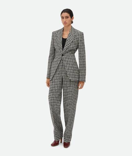 Boucle Gingham Wool Jacket