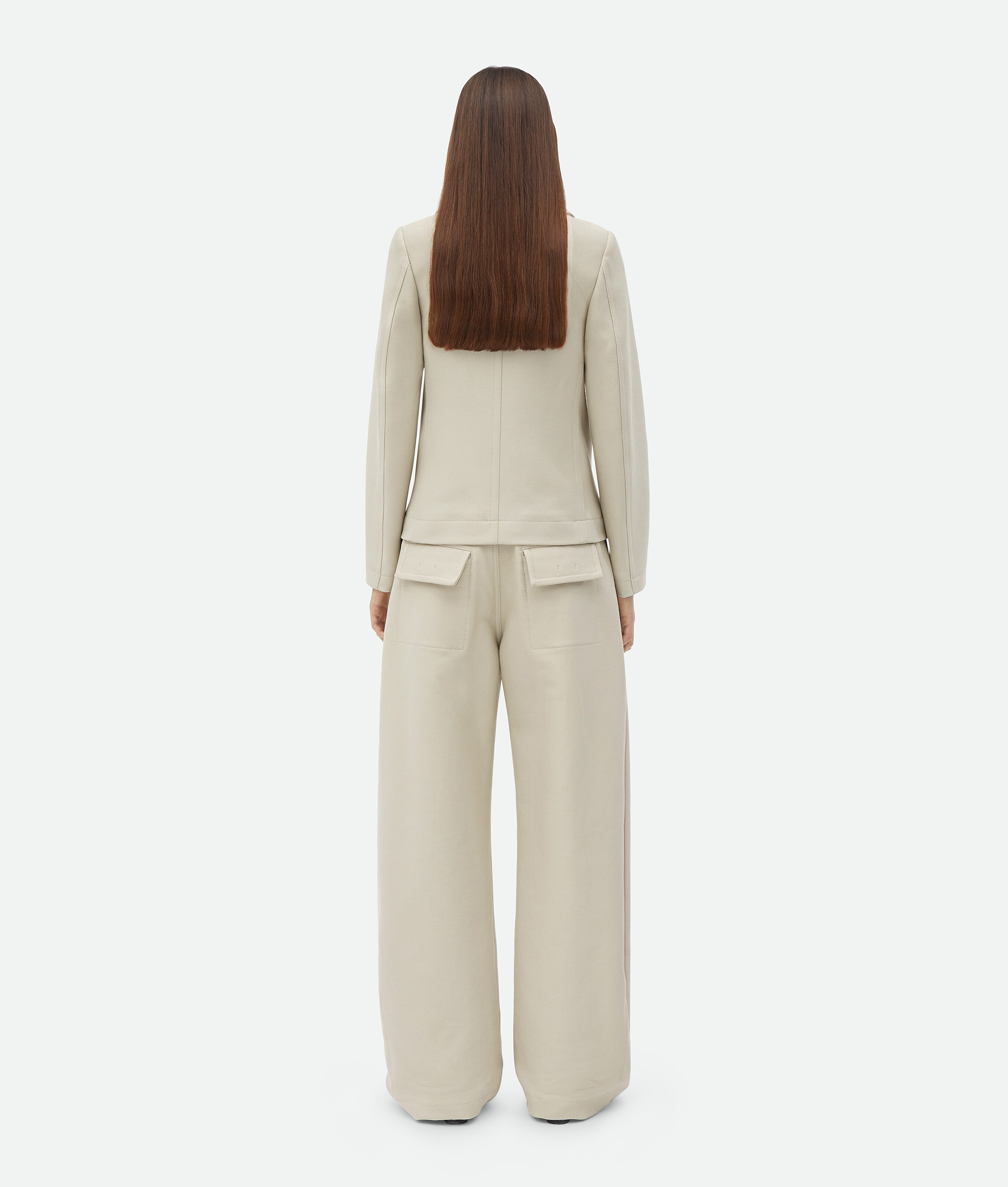 Bottega Veneta Bottega Veneta Cotton Gabardine Caban In White
