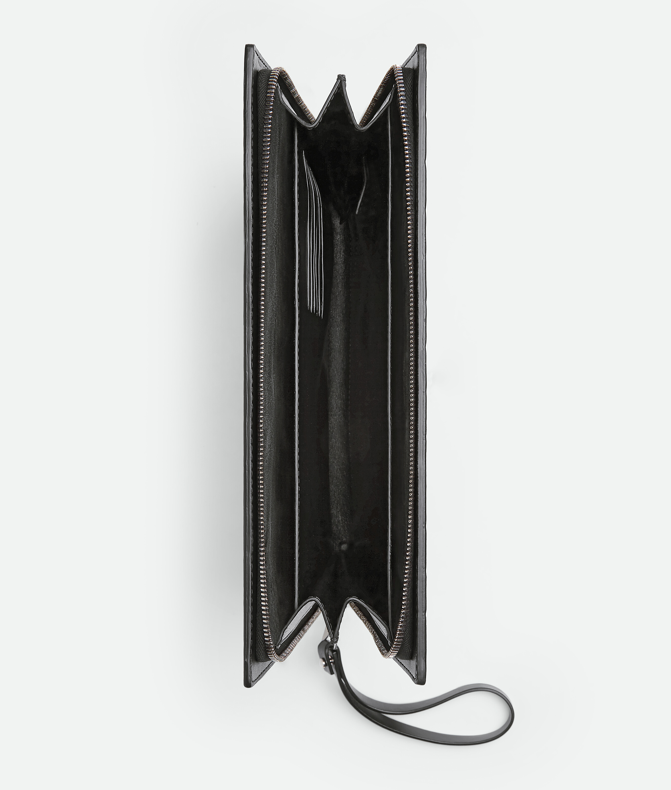 Bottega Veneta Porta Documenti Intrecciato Piccolo In Black