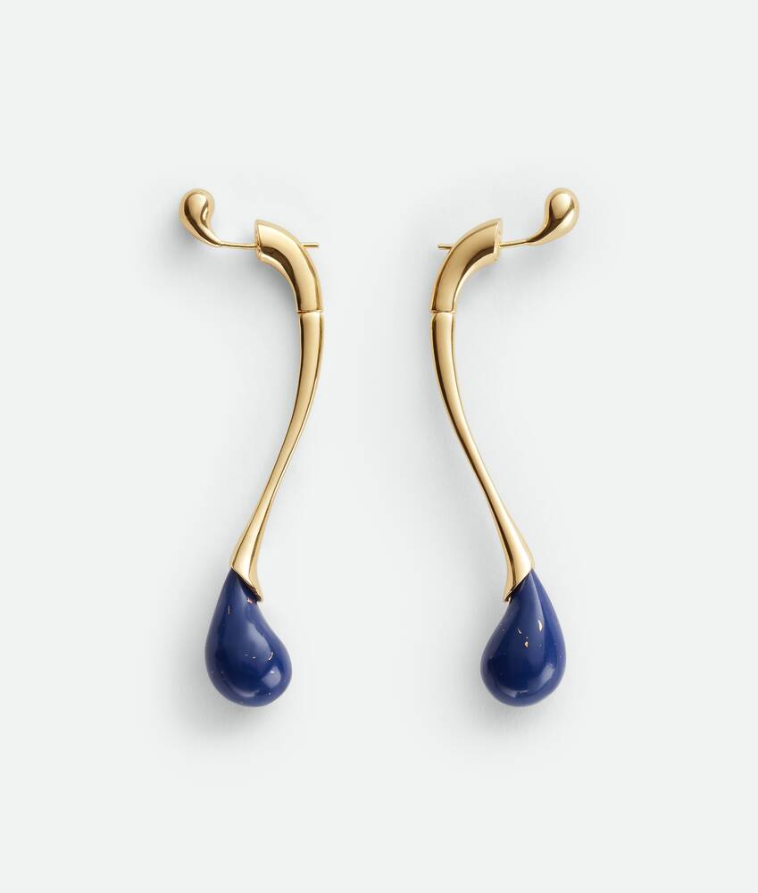 Display a large version of the product image 2 - Drop Earrings With Lapis Stone