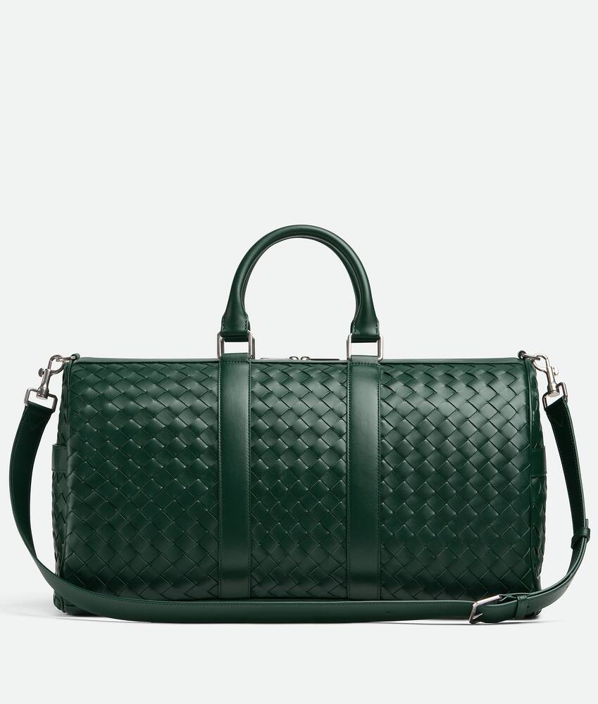 Bottega Veneta Men s Medium Intrecciato Duffle in Emerald green. Shop online now