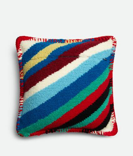 Loopy Stripe Knit Cushion