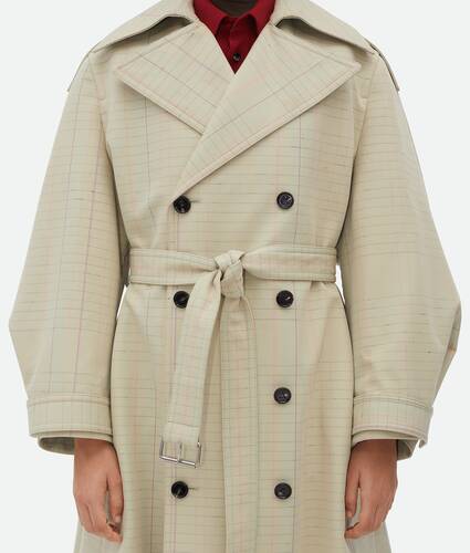 Notebook Wool Cotton Trench Coat