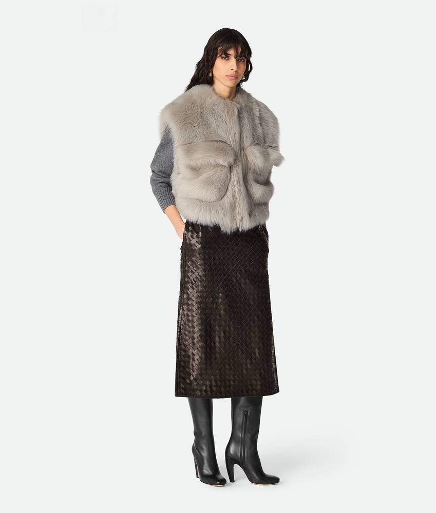 Display a large version of the product image 1 - Toscana Shearling Cropped Gilet