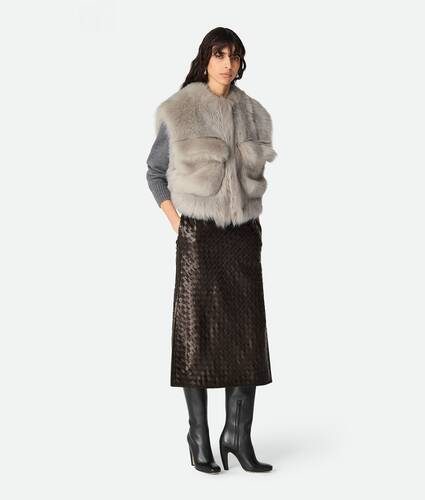 Display a large version of the product image 1 - Toscana Shearling Cropped Gilet