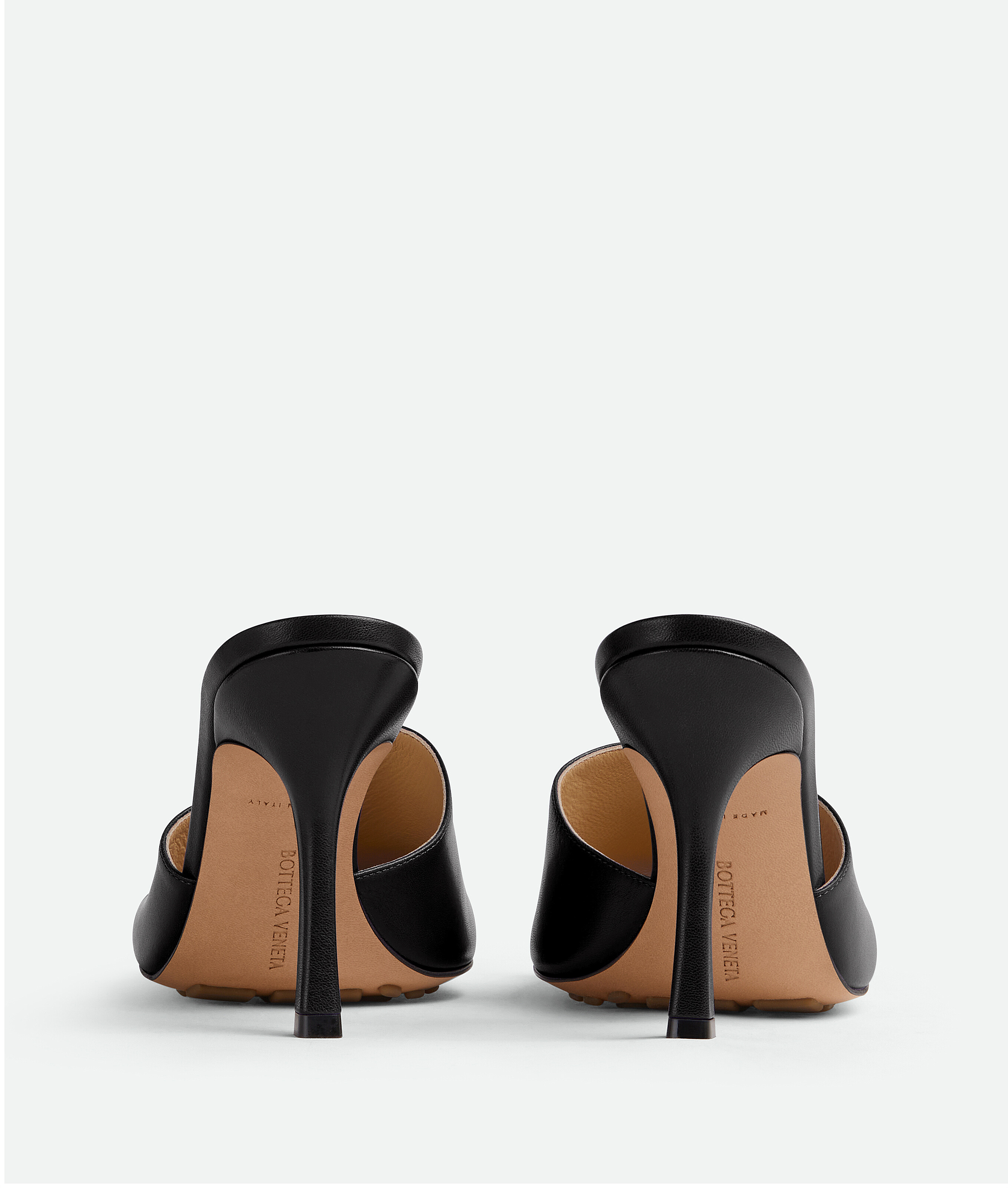 Shop Bottega Veneta Stretch Mules In Noir