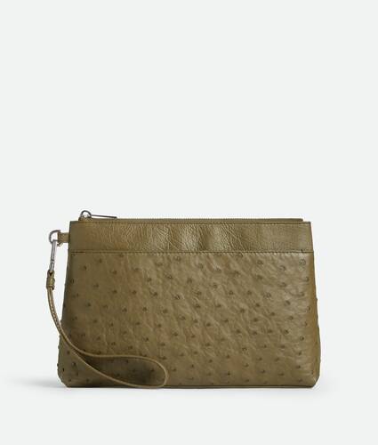 Cartera Prism de piel de avestruz