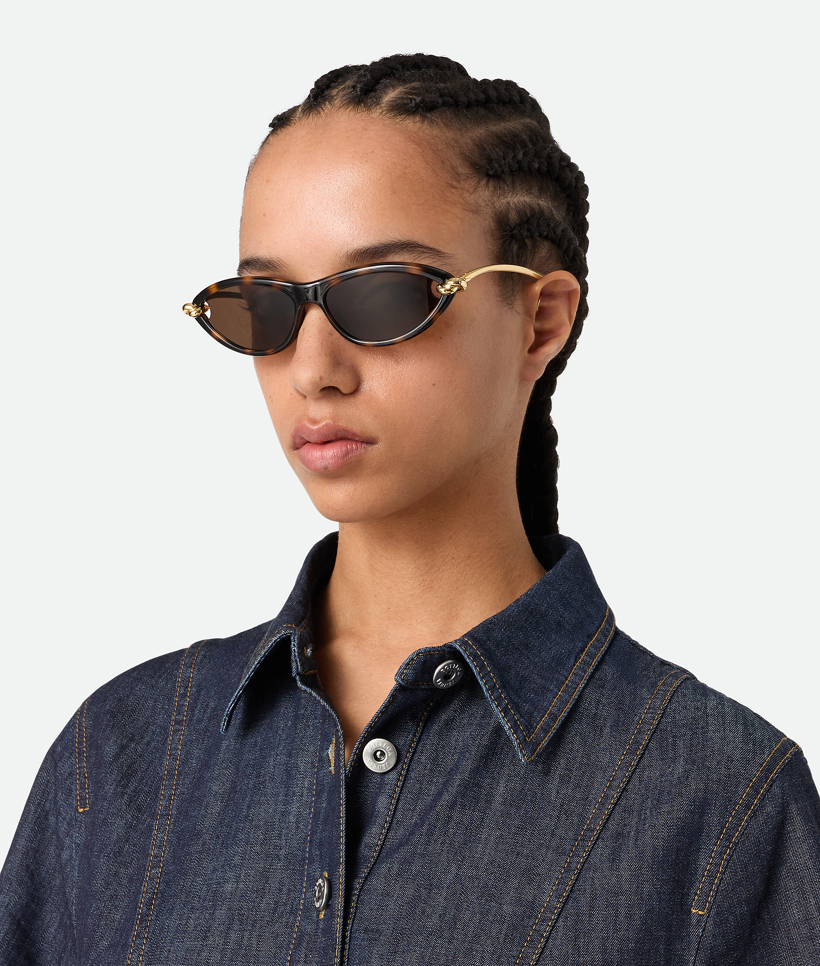 Bottega Veneta Knot Cat Eye Sunglasses