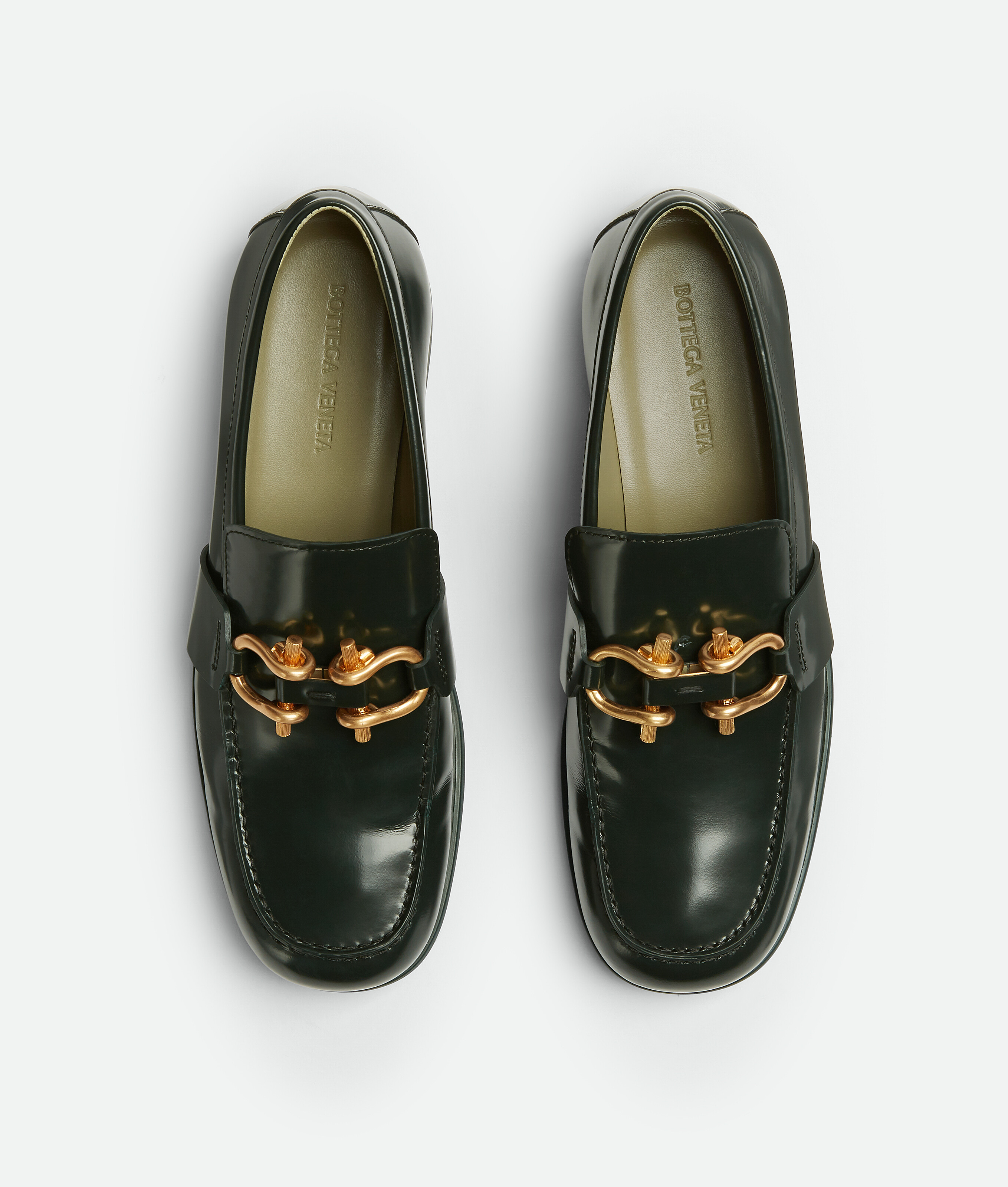 Shop Bottega Veneta Monsieur Loafer In Green