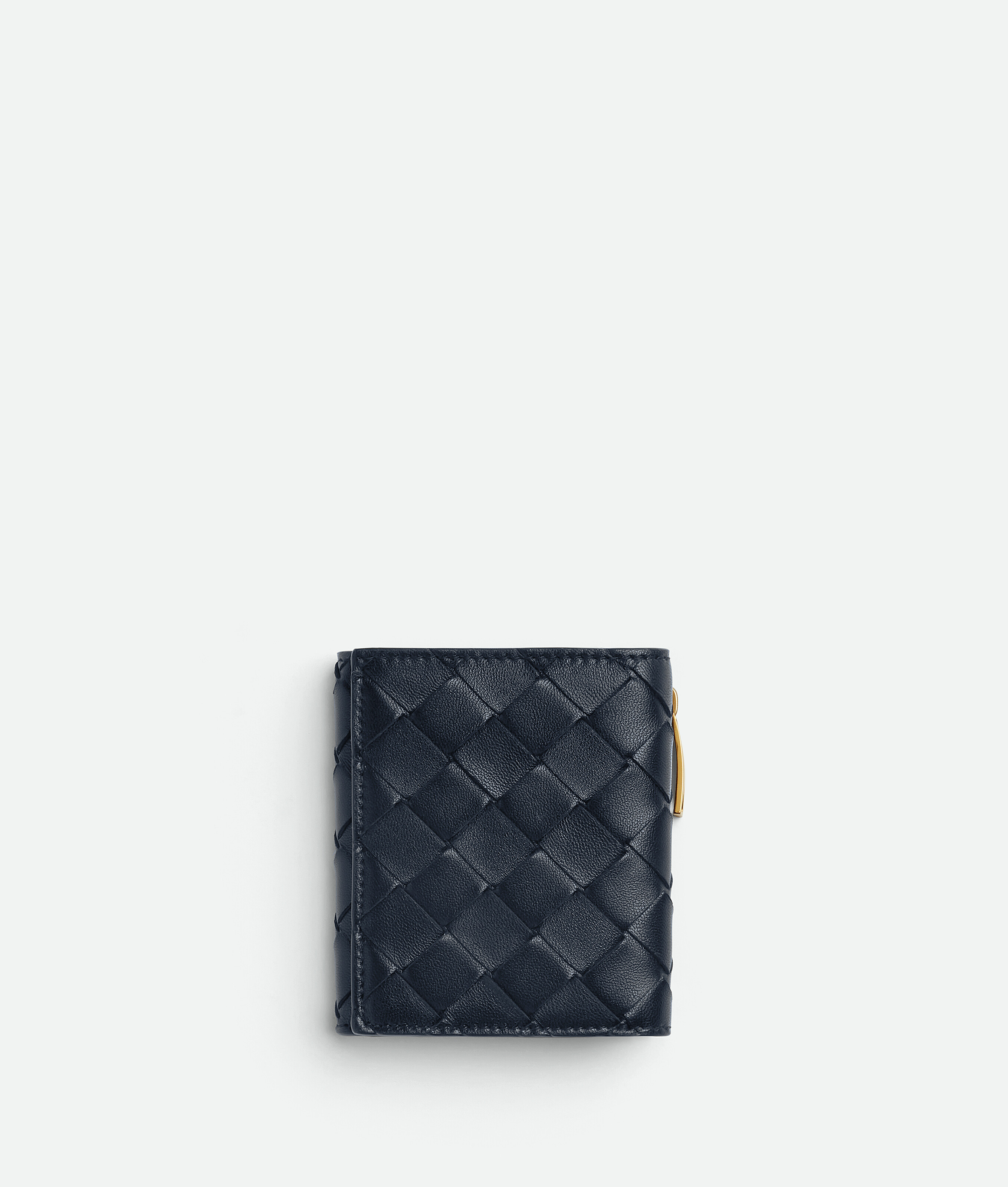 Bottega Veneta Tri-fold Portemonnaie Mit Zip Mit Abnehmbarem Kartenetui In Blue