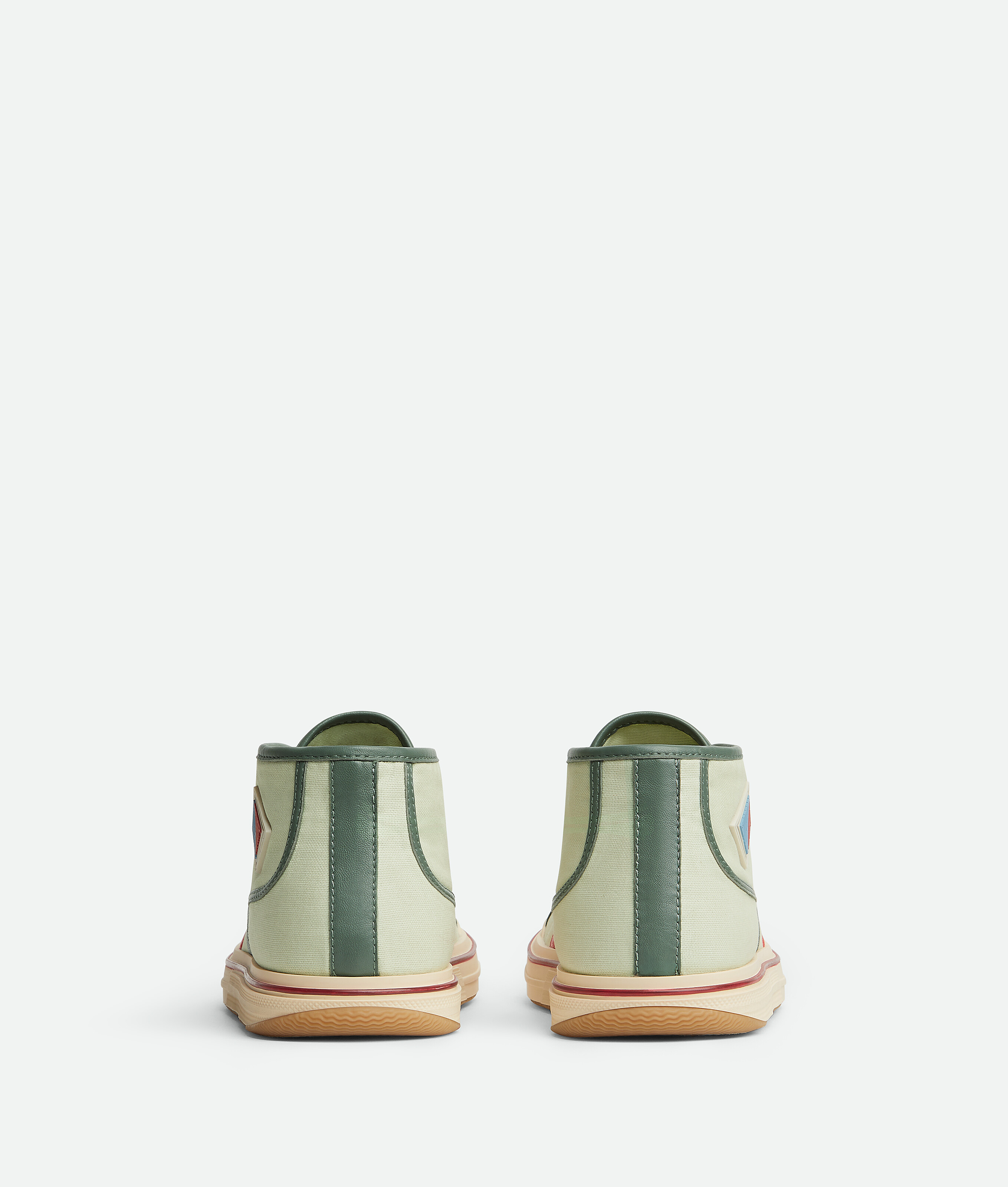 Bottega Veneta Sneakers In White Jade/aloe