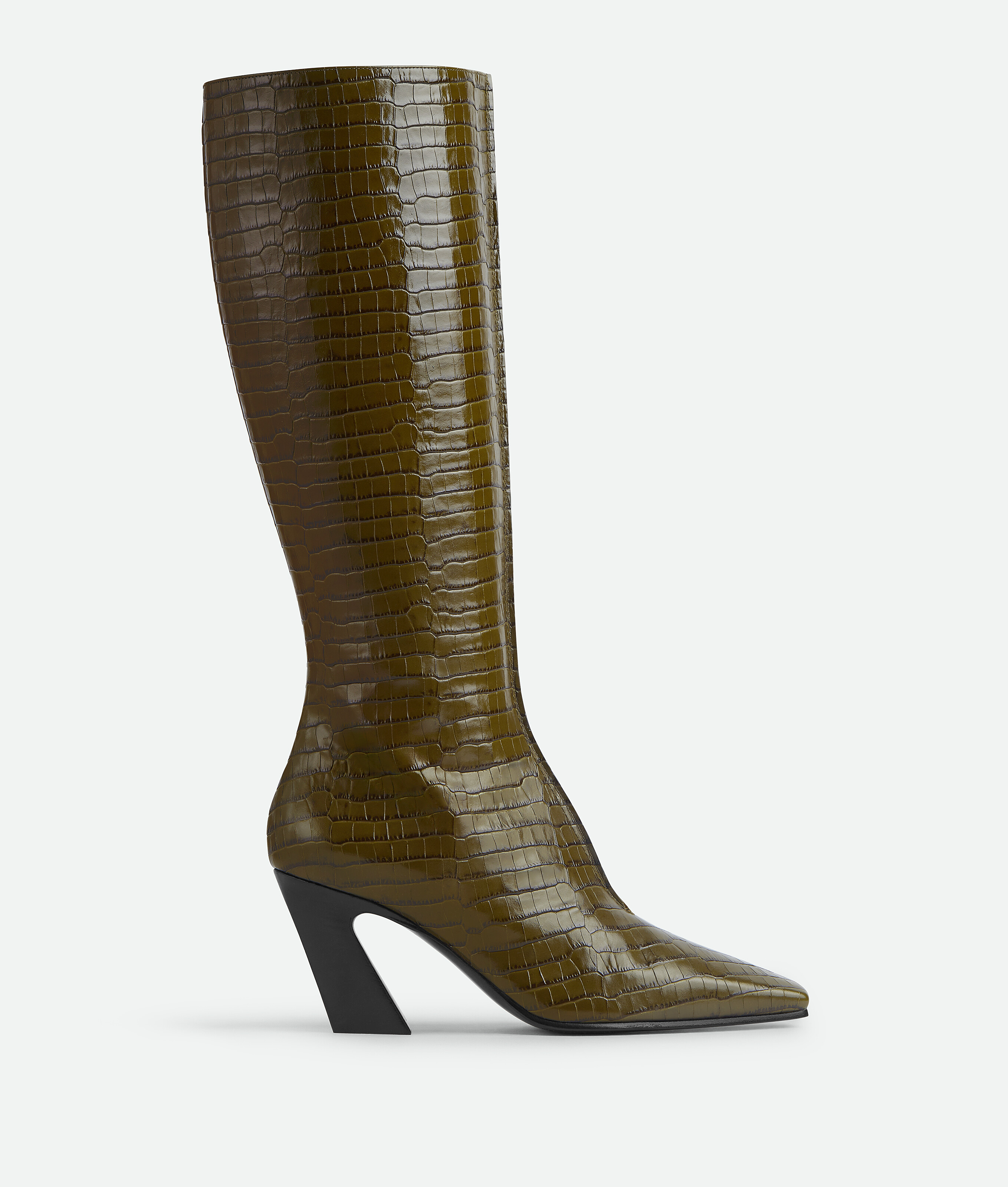 Shop Bottega Veneta Lewis Stiefel In Olive Oil