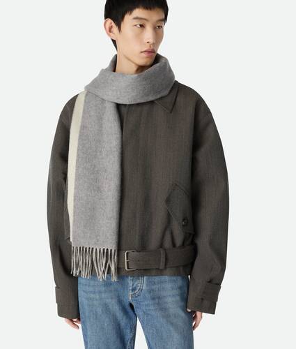 Bi-Color Cashmere Scarf