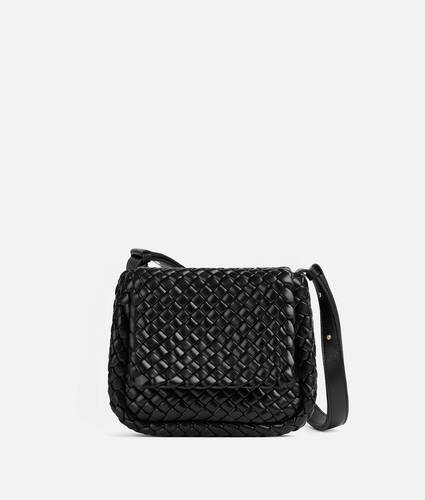 Bottega Veneta - Cobble Intrecciato-leather Shoulder Bag - Womens - Dark Brown