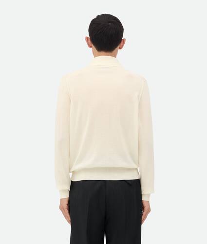 Light Fine Cashmere Polo Jumper