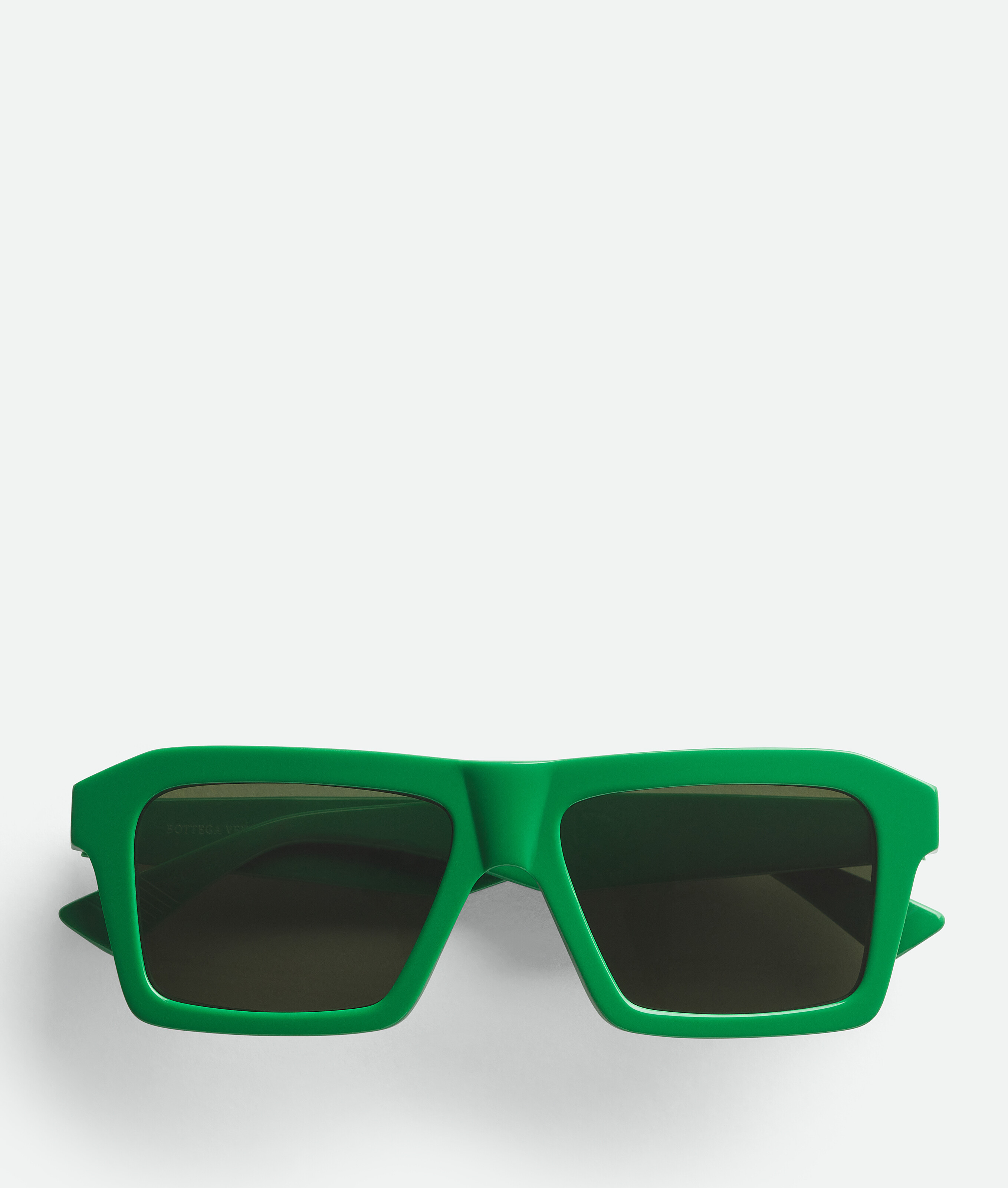 Bottega Veneta Classic Square Sunglasses In Green
