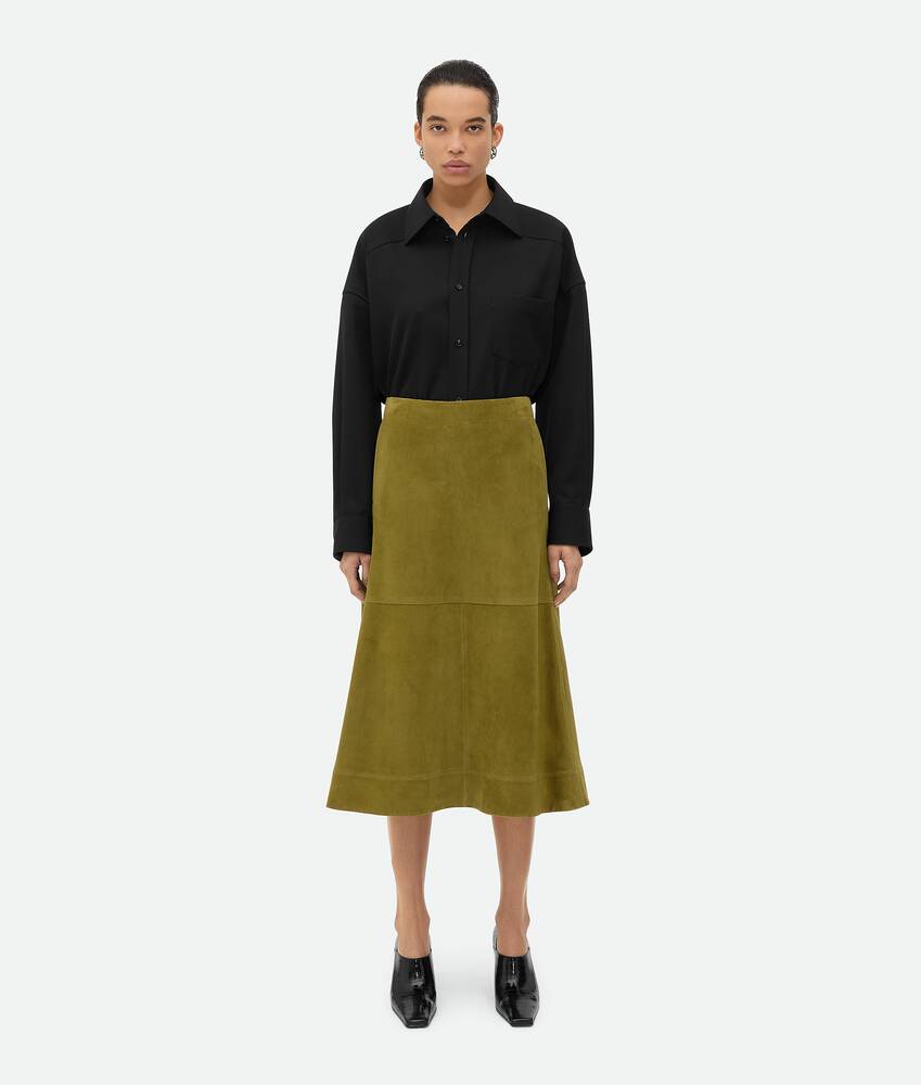 Display a large version of the product image 1 - Suede Leather Skirt