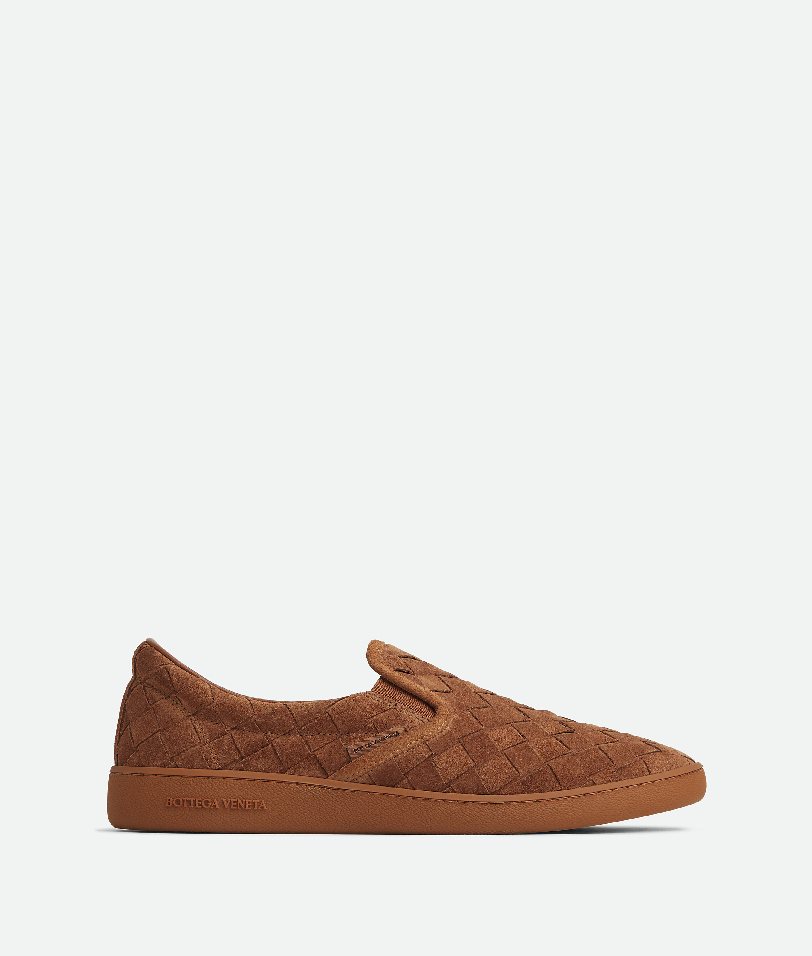 Shop Bottega Veneta Sawyer Sneakers In Caramel