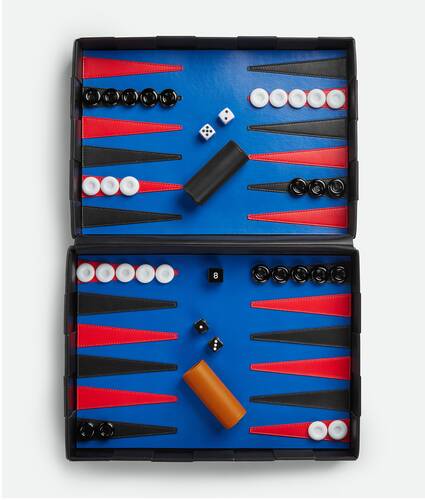 Ein größeres Bild des Produktes anzeigen 1 - Backgammon Aus Leder