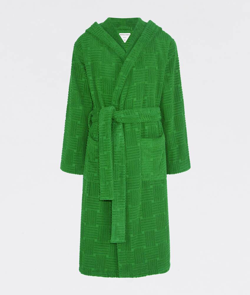 Display a large version of the product image 4 - Intreccio Pattern Cotton Bathrobe
