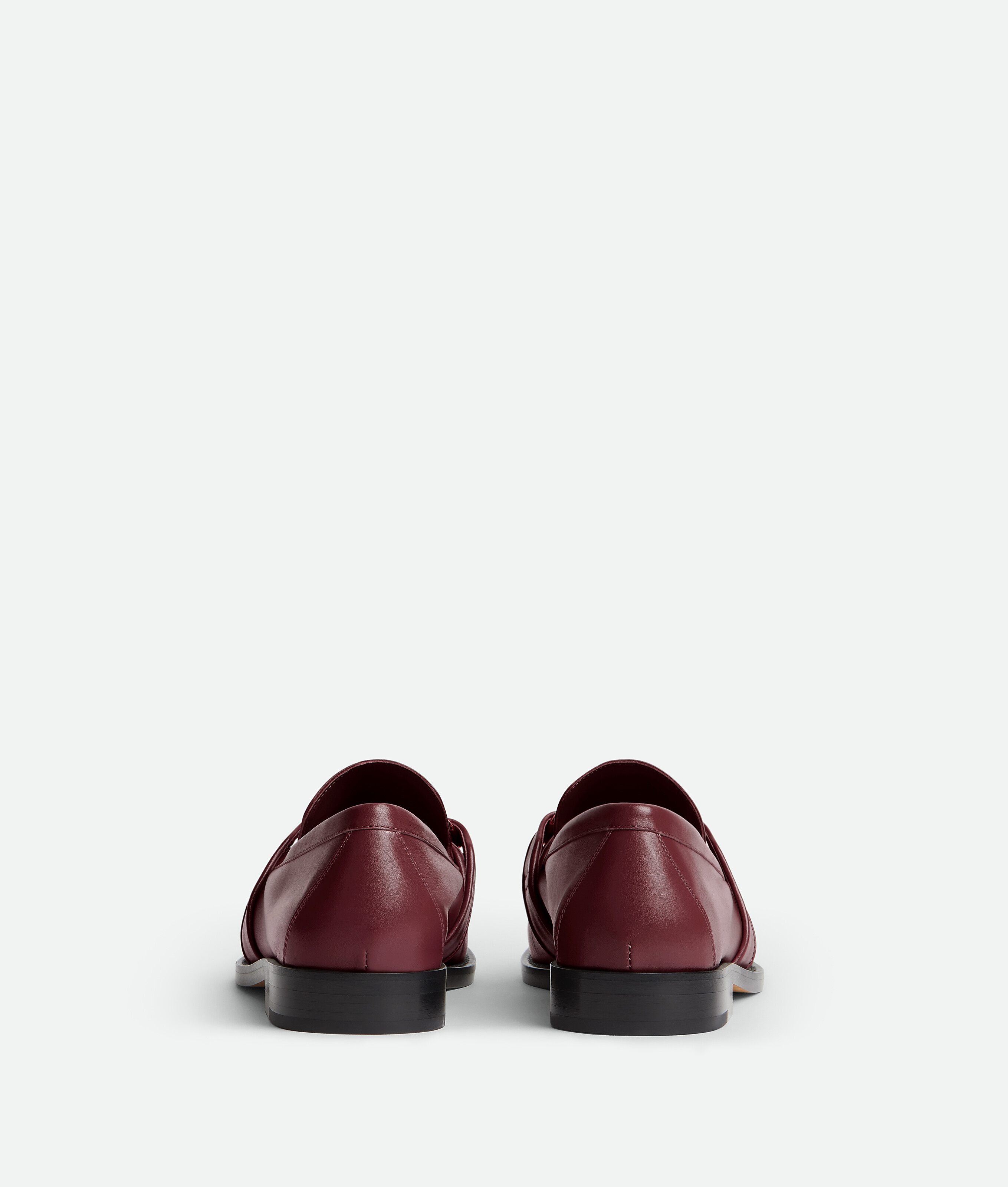 Bottega Veneta Barolo Brown Leather Astair Metallic Knot Loafer In Brown