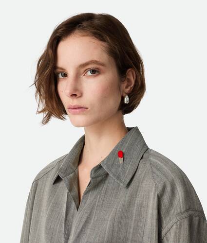 Wool Subtle Stripe Shirt