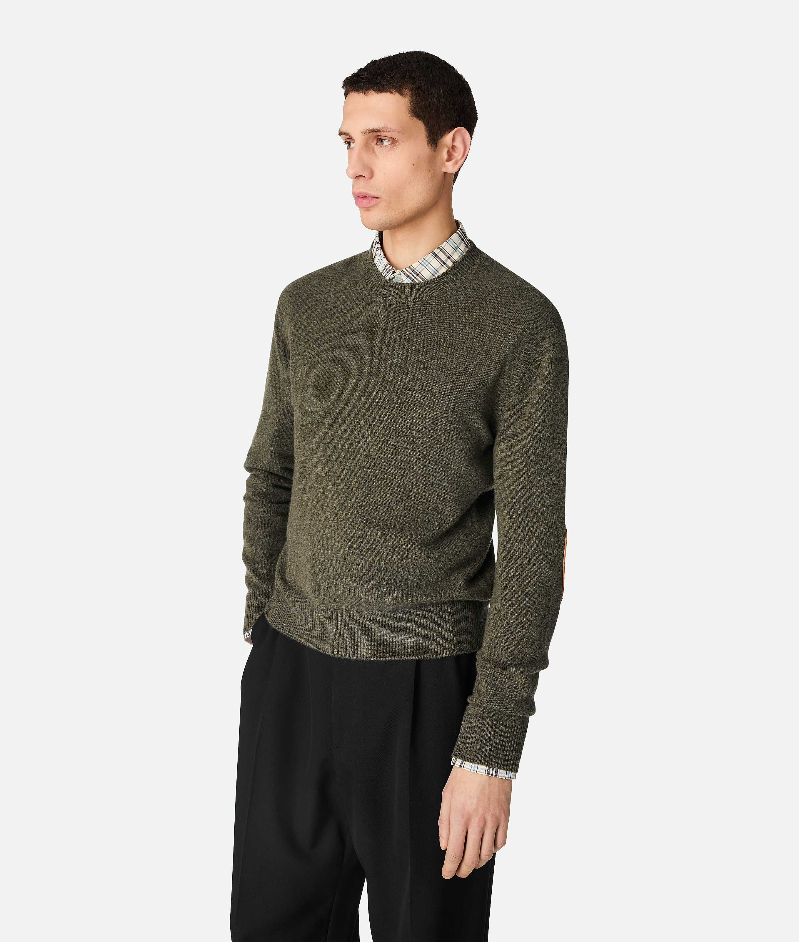 Bottega Veneta Cashmere Jumper - Camo - Man - M - Cashmere, Polyamide & Elastane