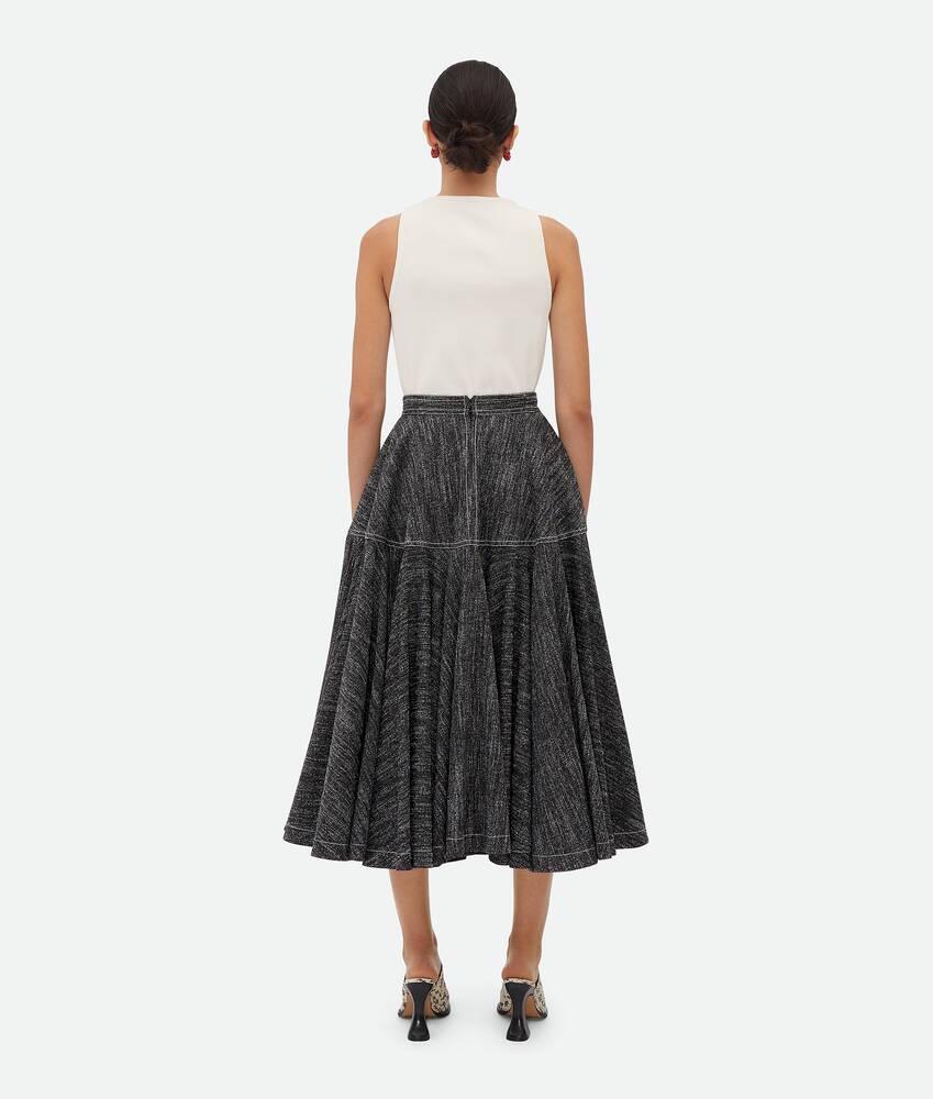 Display a large version of the product image 3 - Viscose And Silk A-Line Skirt