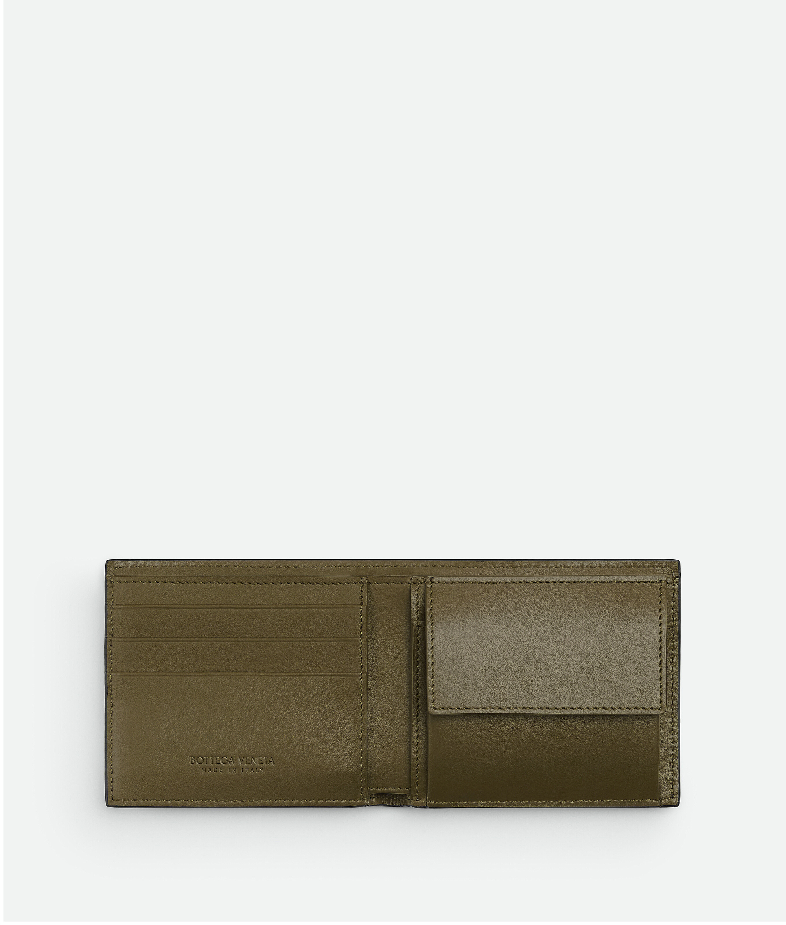 Shop Bottega Veneta Cassette Bi-fold Wallet With Coin Purse In Blue