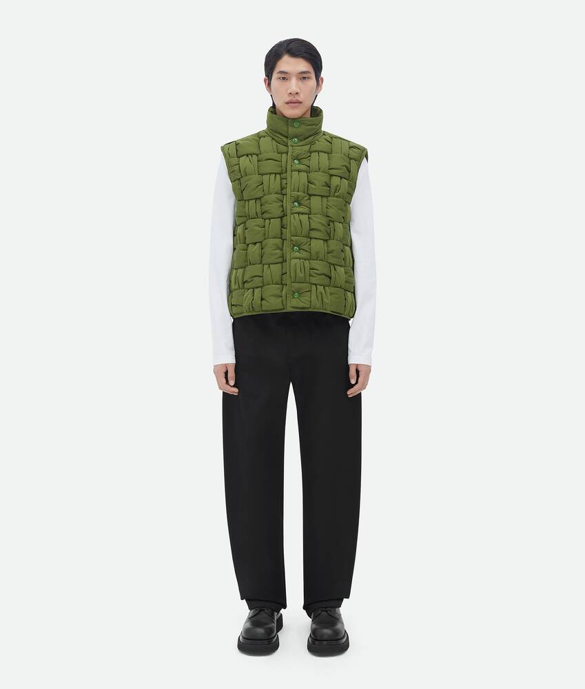 Display a large version of the product image 1 - Padded Nylon Intreccio Gilet
