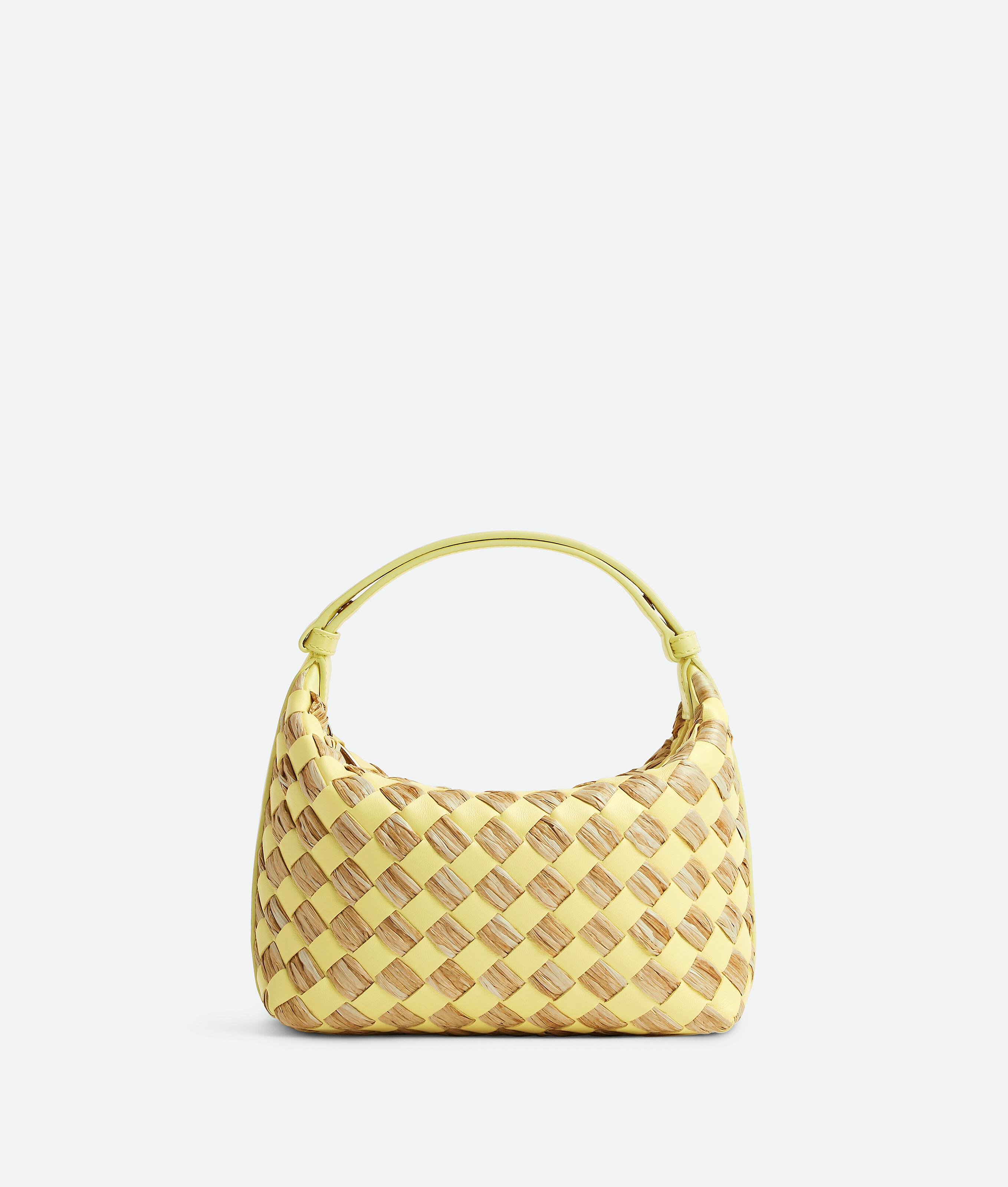 Bottega Veneta Mini Wallace In Sherbert/natural