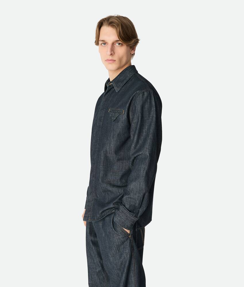 Display a large version of the product image 2 - Rinsed Indigo Denim Shirt