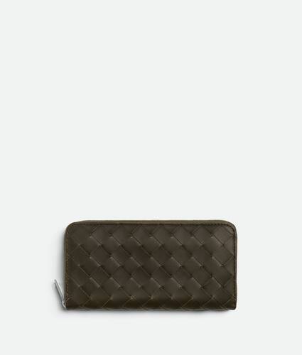 Intrecciato Zip Around Wallet