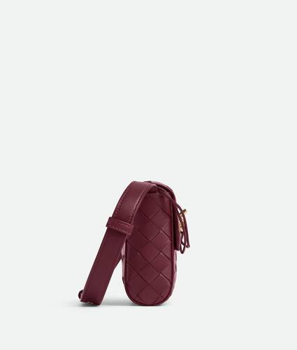 Bottega Veneta Loop Small Intrecciato-leather Cross-body Bag In Cream
