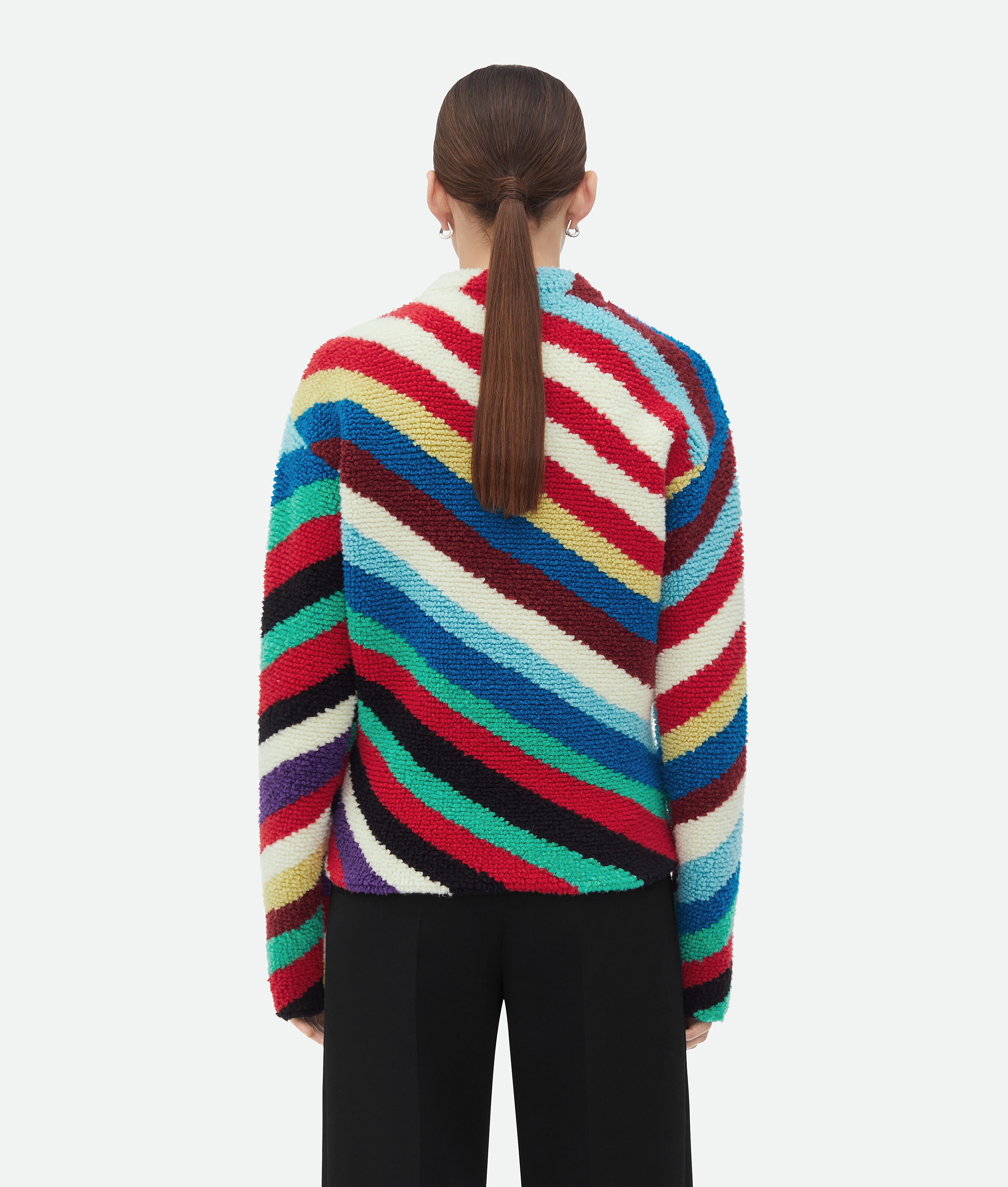 Shop Bottega Veneta Pull En Laine Rayée In Multicolor