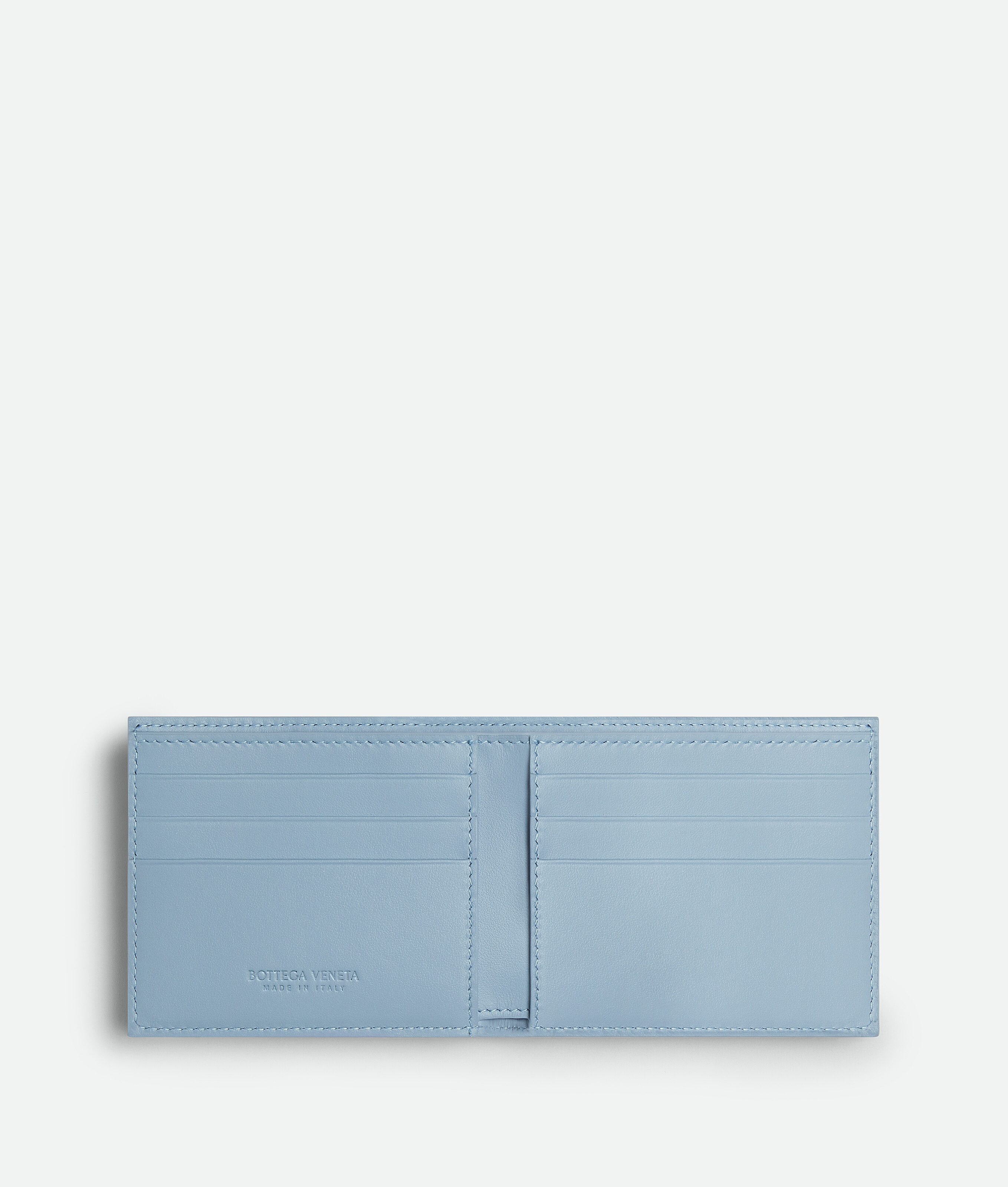 Shop Bottega Veneta Cassette Bi-fold Wallet In Blue