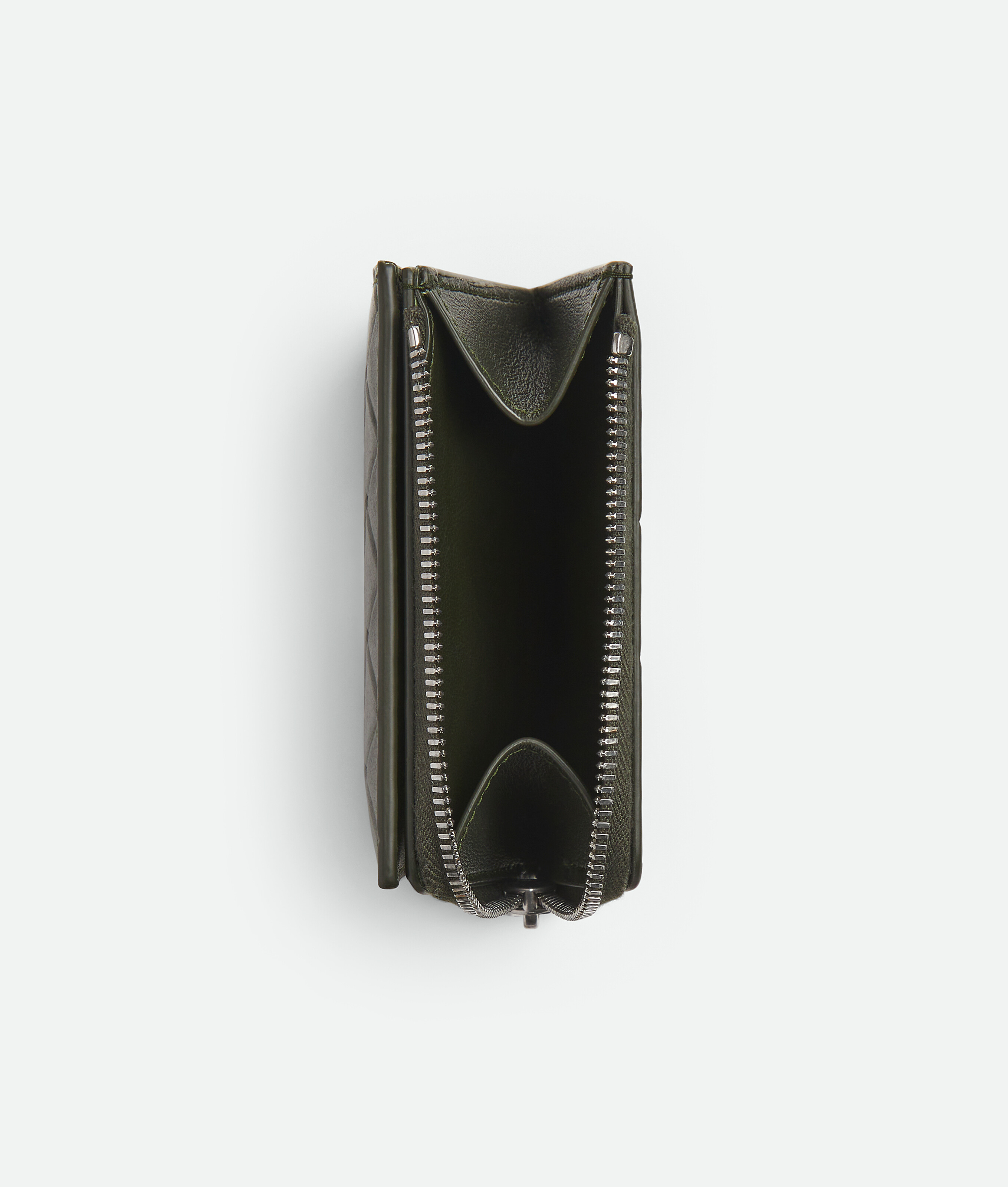 Bottega Veneta Intrecciato Stamp Bi-fold Wallet In Brown