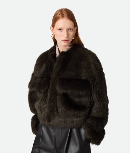 Afficher une grande image du produit 1 - Blouson Cropped en shearling Toscana