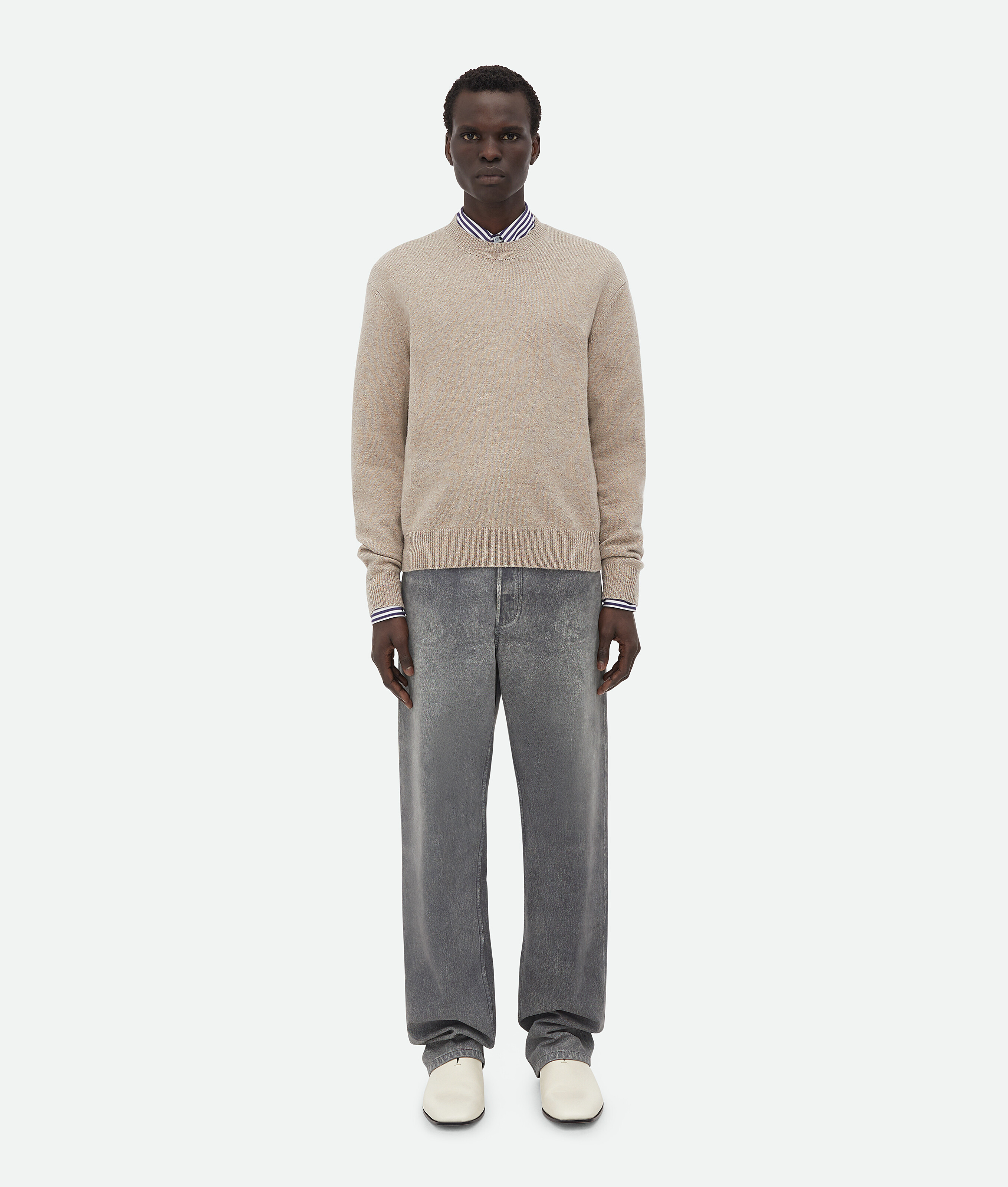 Shop Bottega Veneta Cashmere Jumper In Desert