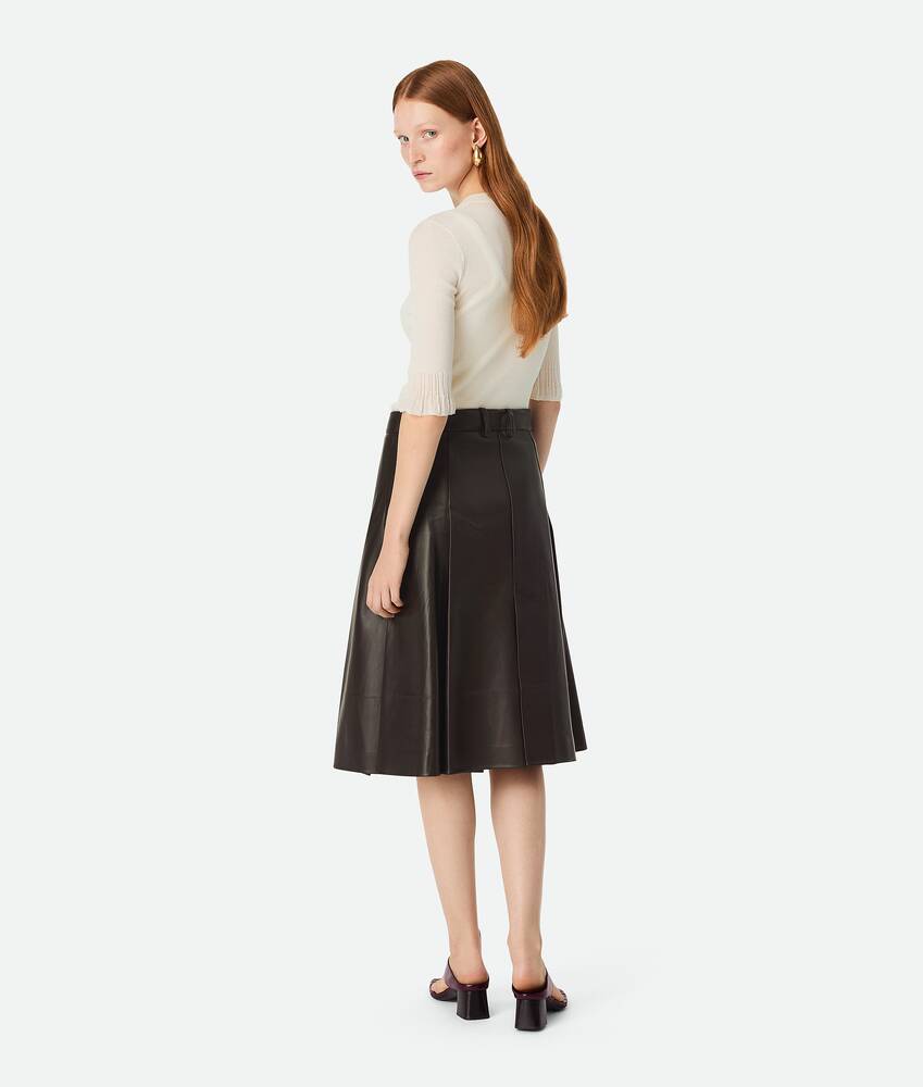 Display a large version of the product image 3 - Leather Pleated Skirt