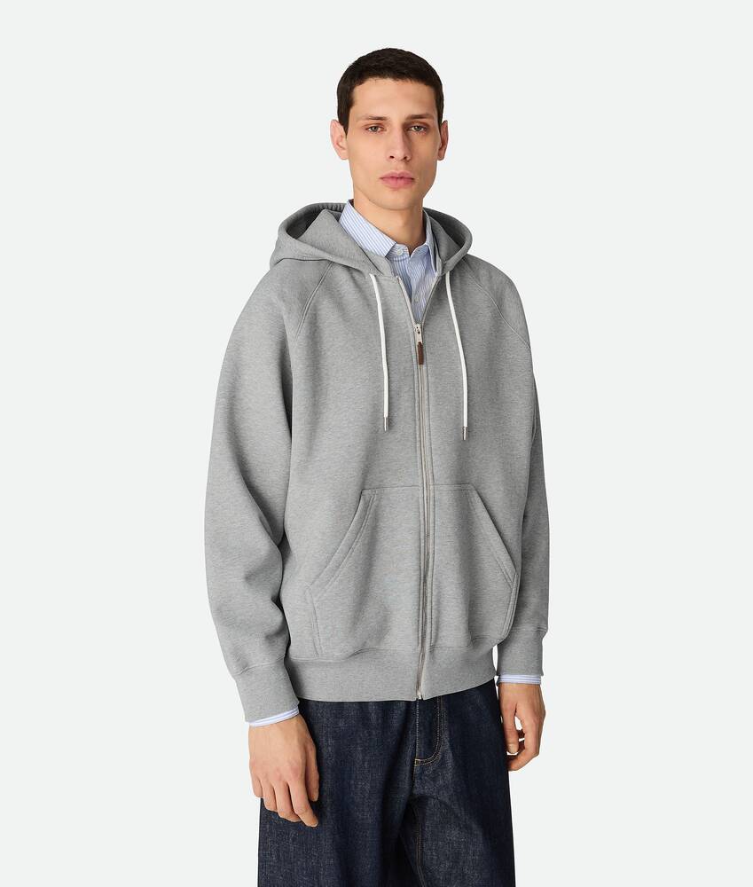Display a large version of the product image 1 - Cotton Fleece Zip Hoodie