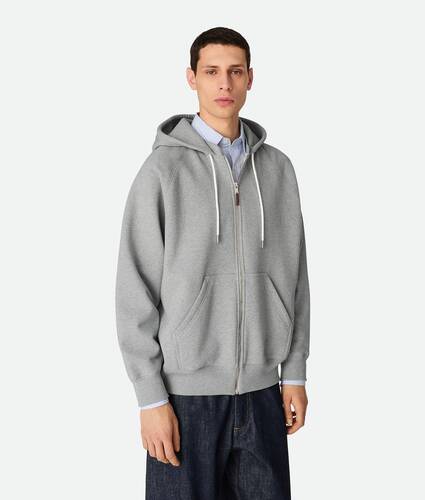 Display a large version of the product image 1 - Cotton Fleece Zip Hoodie